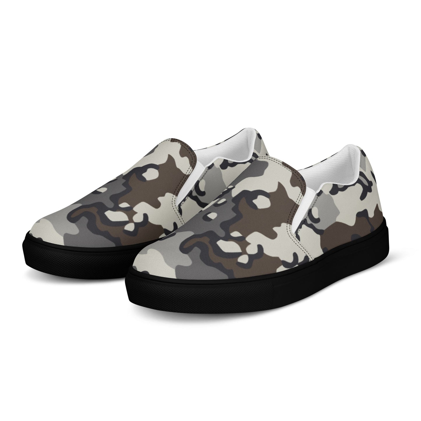 Alaska Chocolate Chip Tundra CAMO Mens Slip-On Canvas Shoes