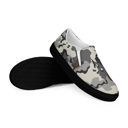 Alaska Chocolate Chip Tundra CAMO Mens Slip-On Canvas Shoes
