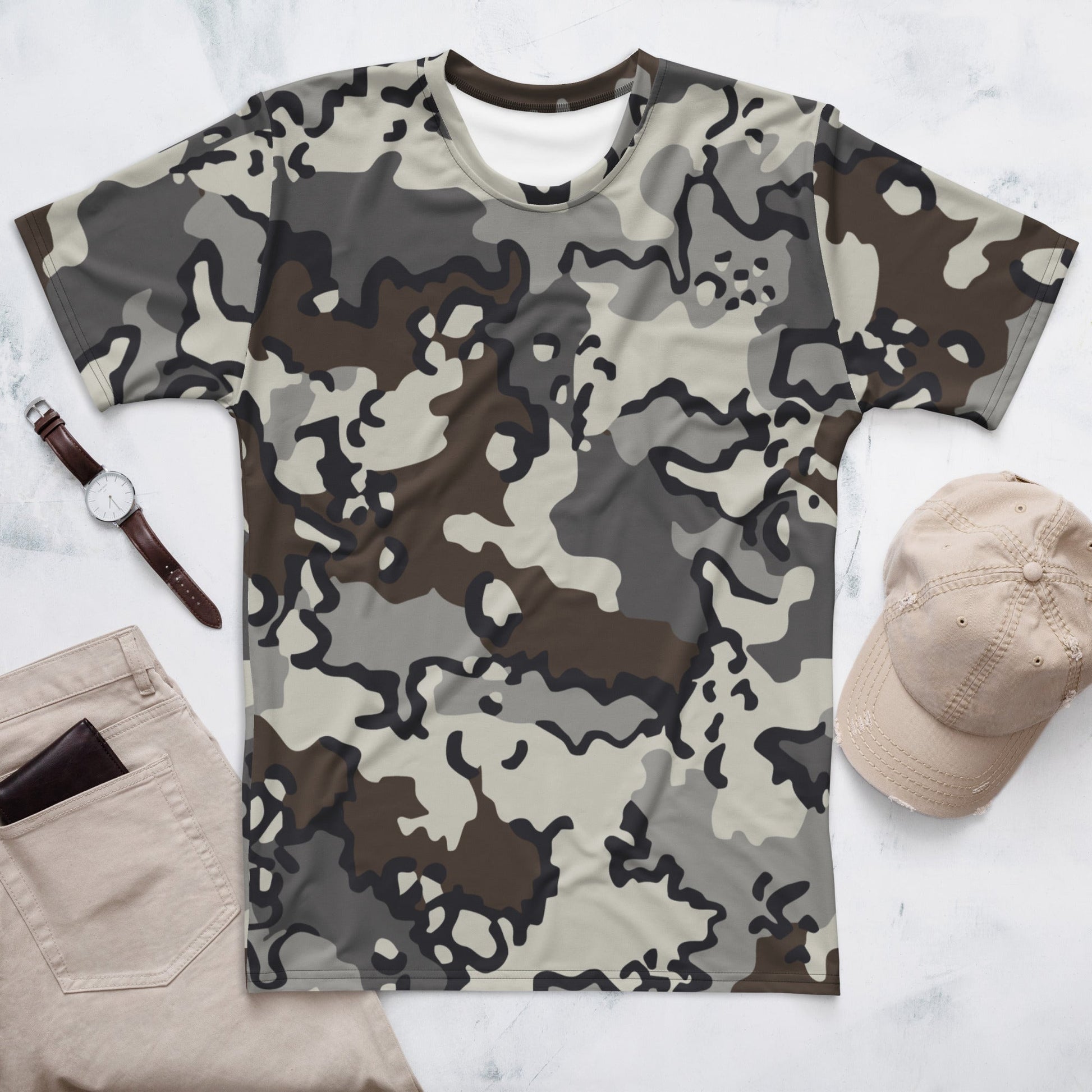 Alaska Chocolate Chip Tundra CAMO Mens t-shirt - XS - T-Shirts