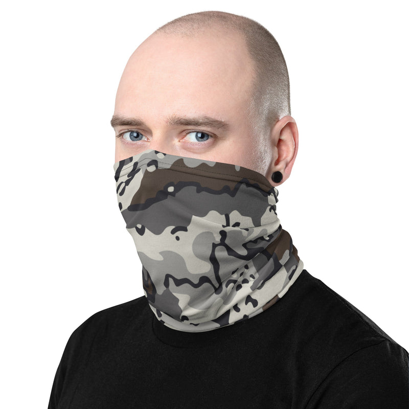 Alaska Chocolate Chip Tundra CAMO Neck Gaiter - Head
