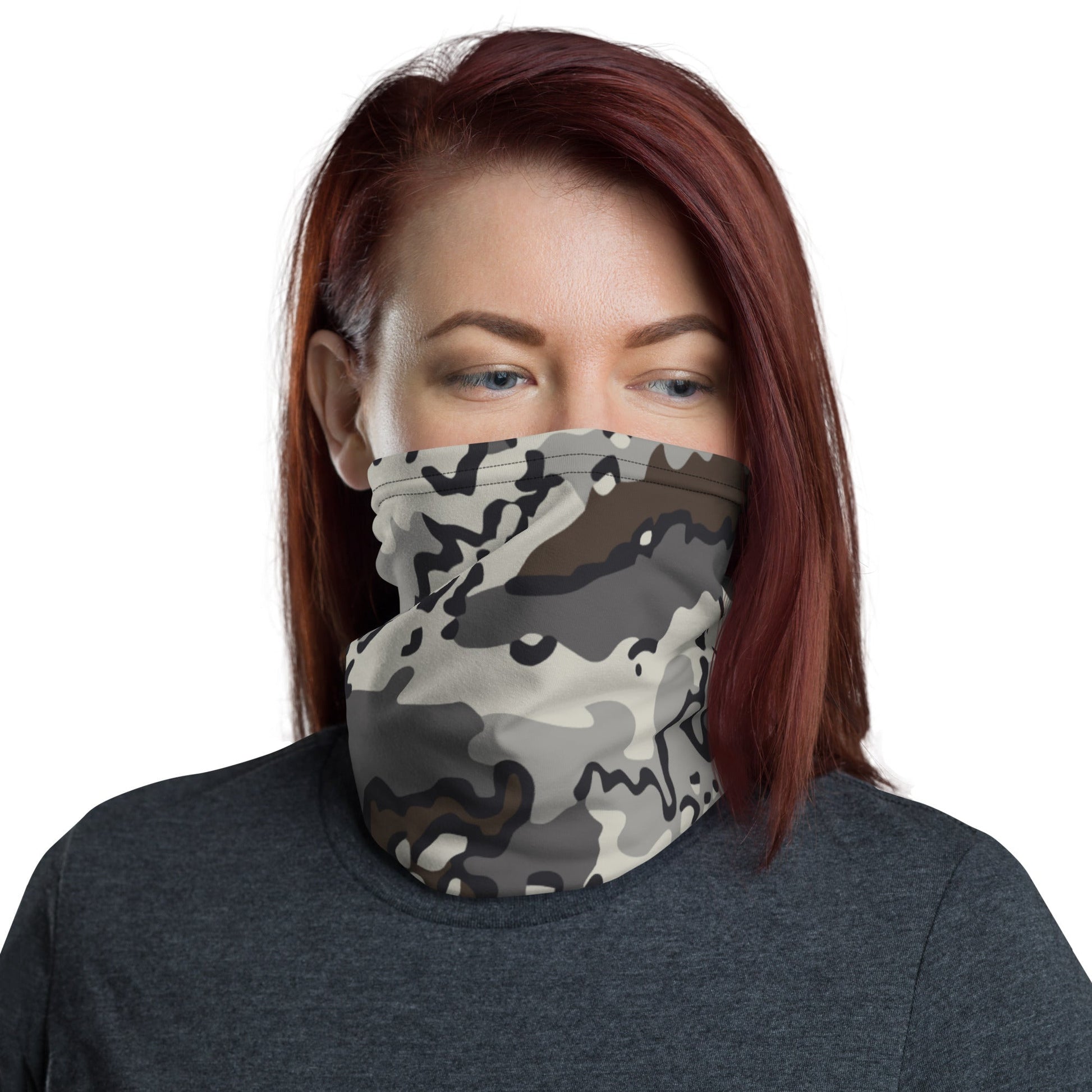 Alaska Chocolate Chip Tundra CAMO Neck Gaiter Gaiters