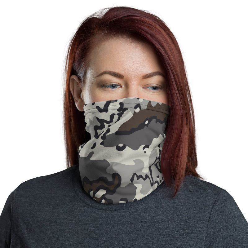 Alaska Chocolate Chip Tundra CAMO Neck Gaiter - Head