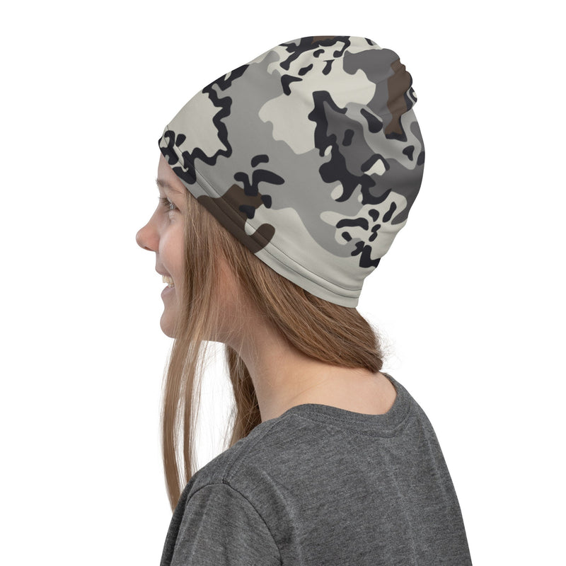 Alaska Chocolate Chip Tundra CAMO Neck Gaiter - Head