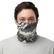 Alaska Chocolate Chip Tundra CAMO Neck Gaiter - Head