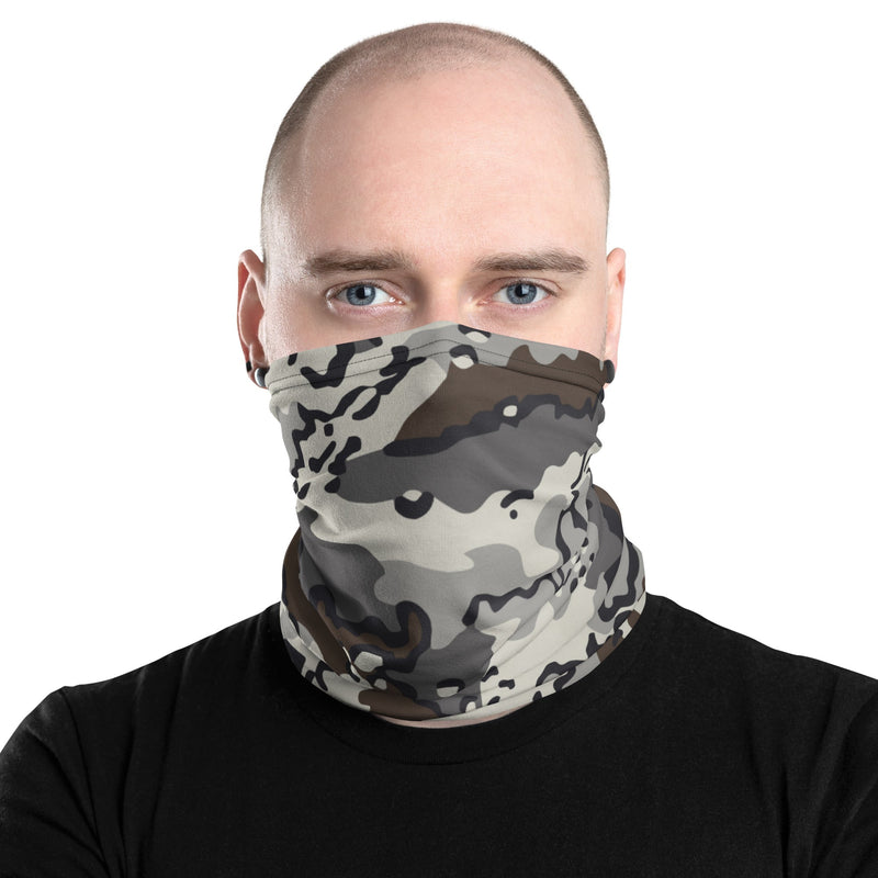 Alaska Chocolate Chip Tundra CAMO Neck Gaiter - Head