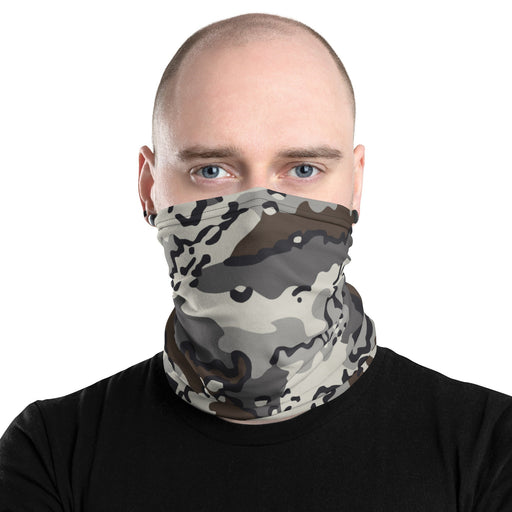 Alaska Chocolate Chip Tundra CAMO Neck Gaiter - Head