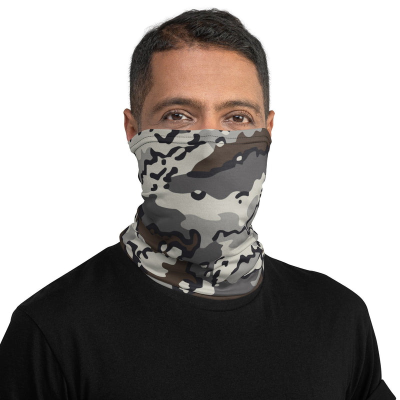 Alaska Chocolate Chip Tundra CAMO Neck Gaiter - Head