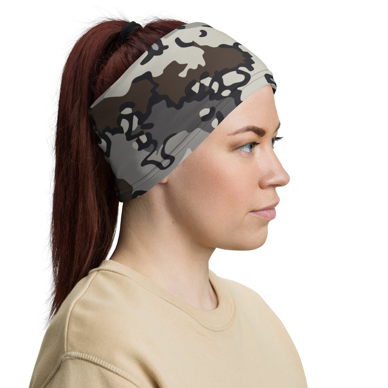 Alaska Chocolate Chip Tundra CAMO Neck Gaiter - Head