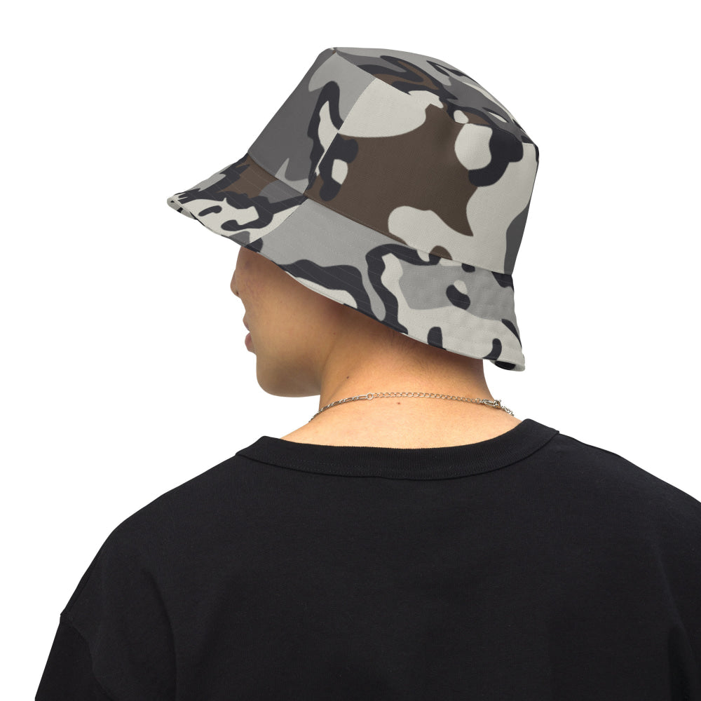 Alaska Chocolate Chip Tundra CAMO Reversible bucket hat - Bucket Hat