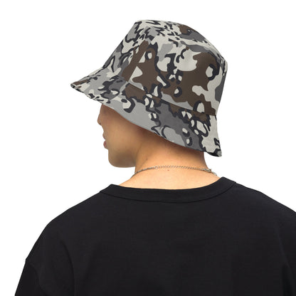 Alaska Chocolate Chip Tundra CAMO Reversible bucket hat - S/M - Bucket Hats