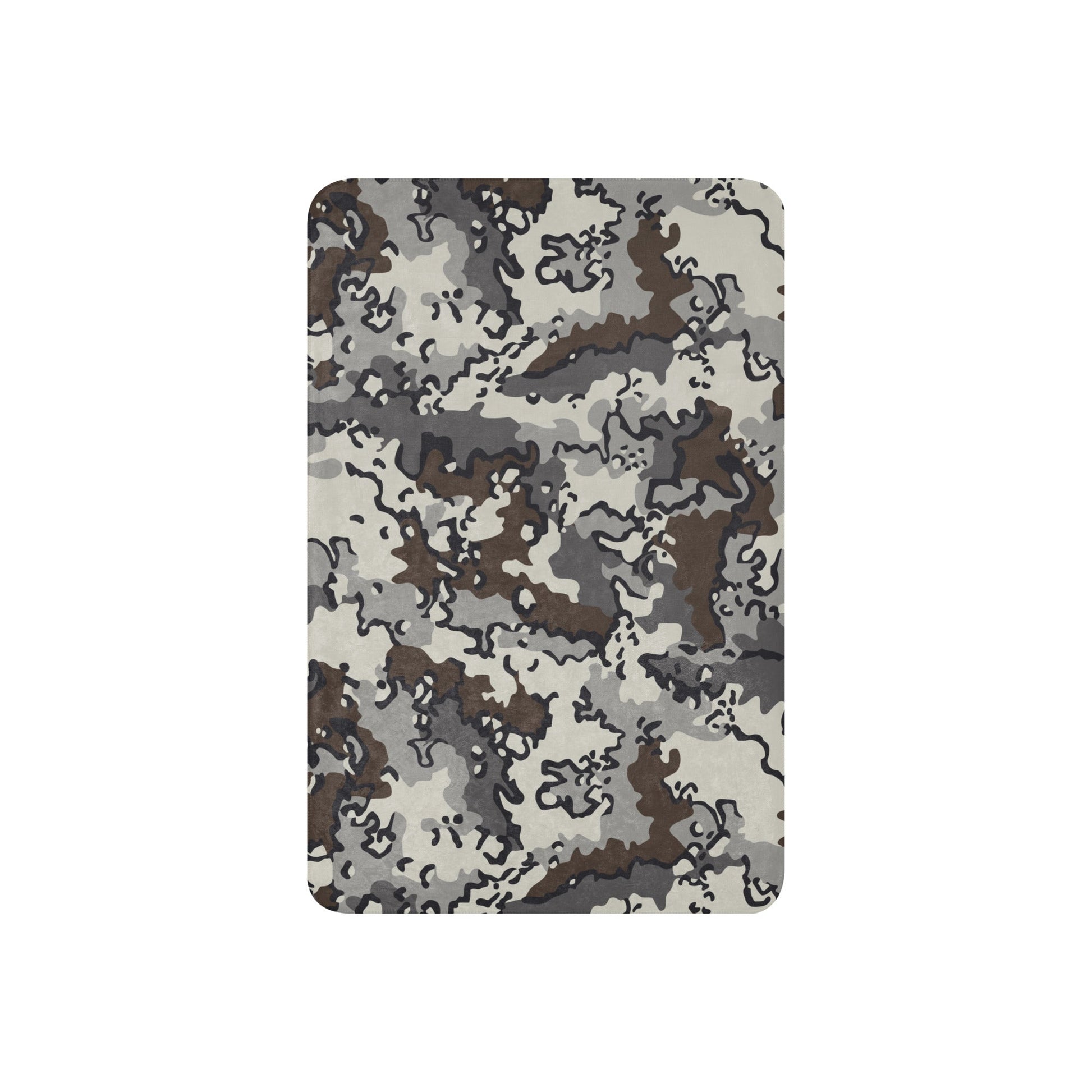 Alaska Chocolate Chip Tundra CAMO Sherpa Blanket