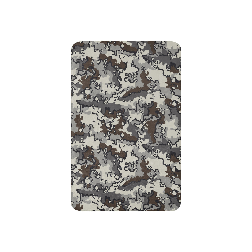 Alaska Chocolate Chip Tundra CAMO Sherpa blanket - Blanket