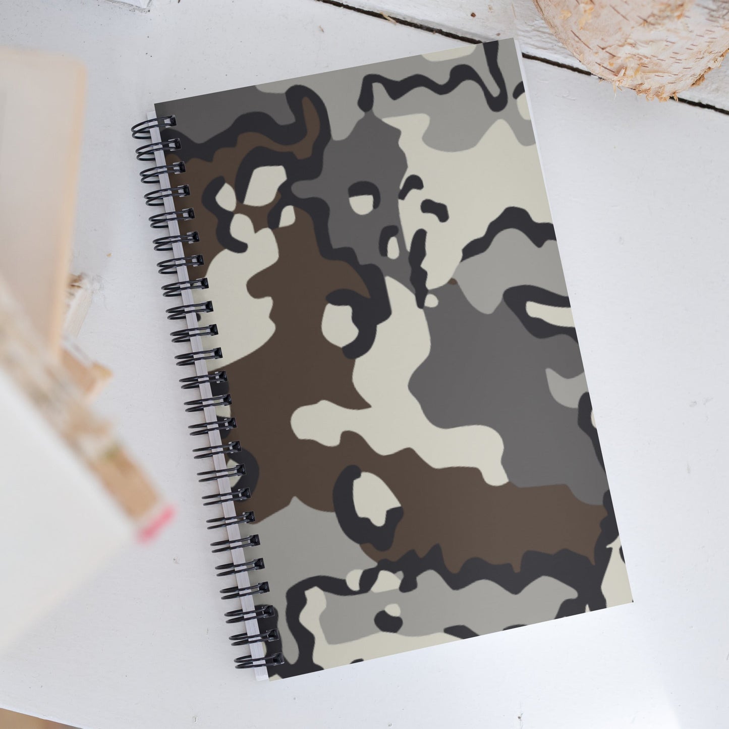 Alaska Chocolate Chip Tundra CAMO Spiral Notebook
