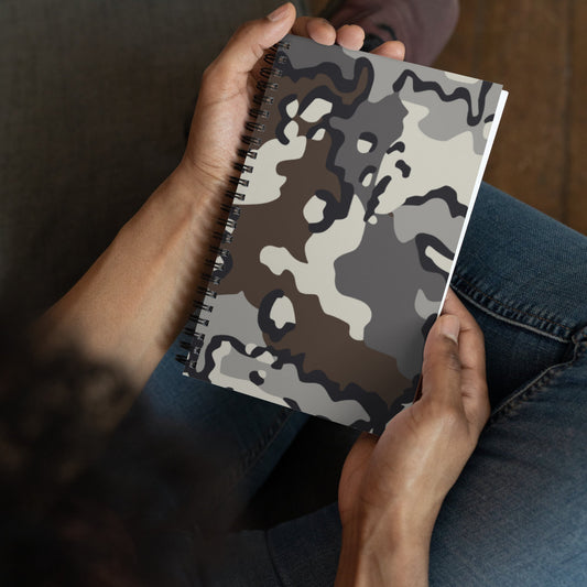 Alaska Chocolate Chip Tundra CAMO Spiral Notebook