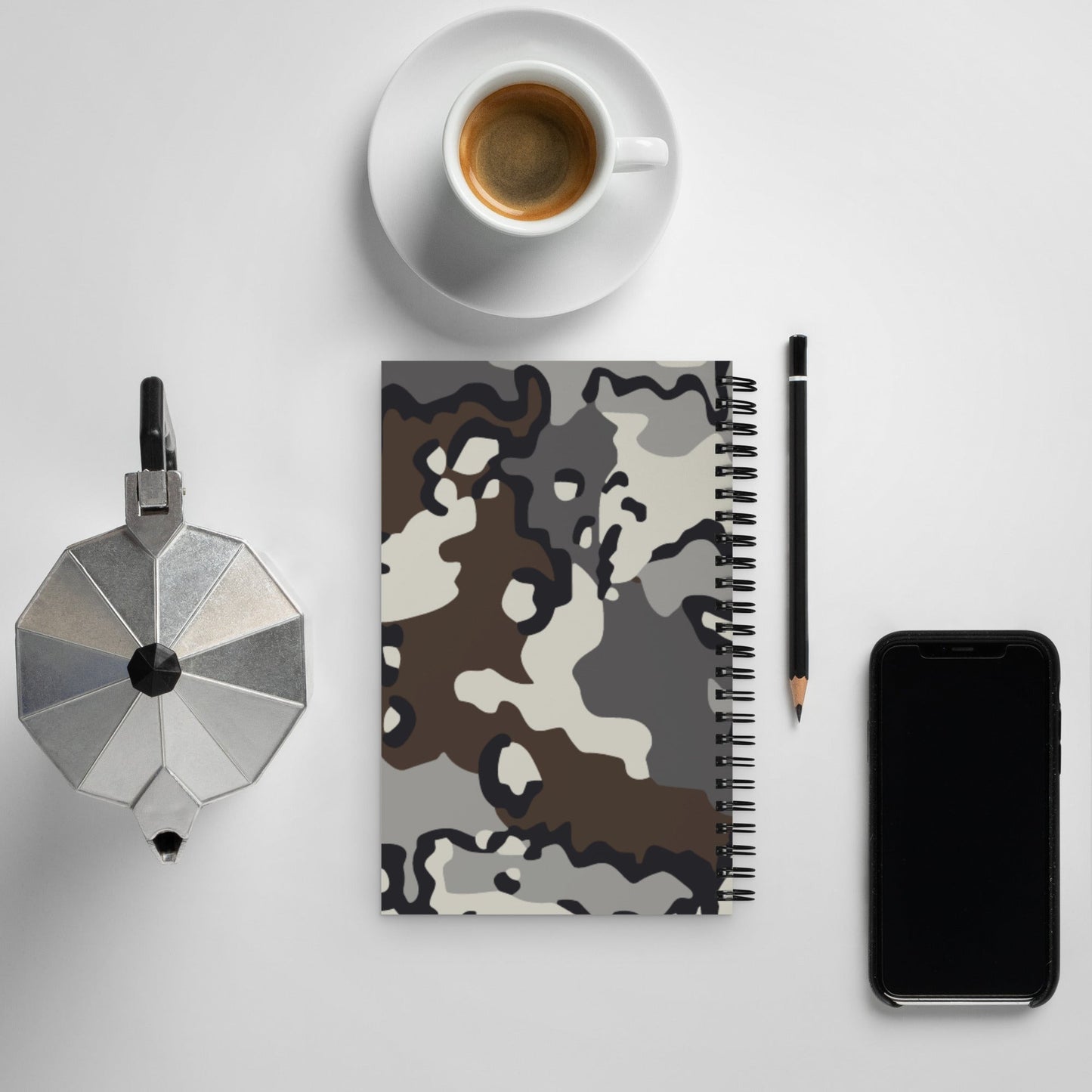Alaska Chocolate Chip Tundra CAMO Spiral notebook - Notebooks