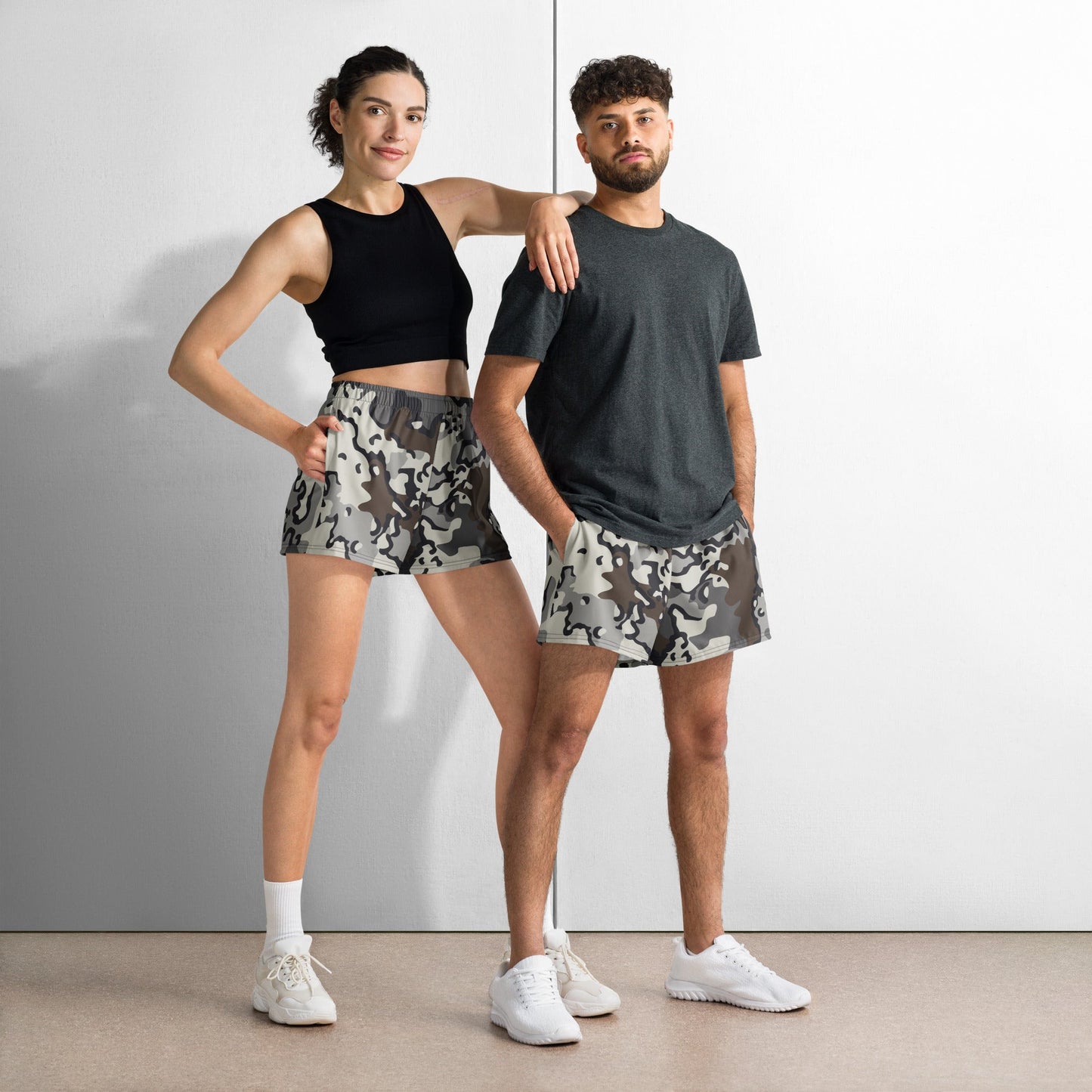 Alaska Chocolate Chip Tundra CAMO Unisex Athletic Shorts