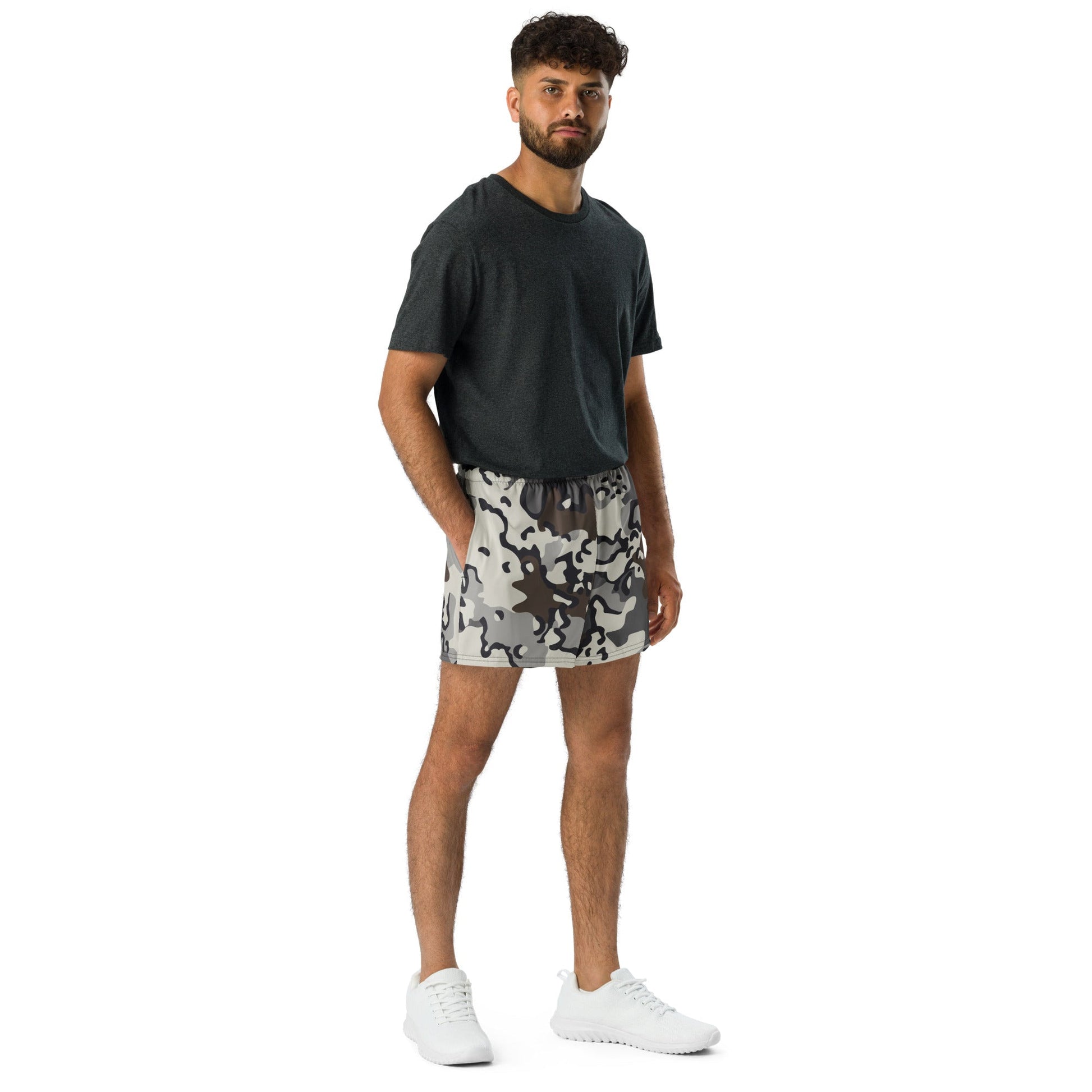 Alaska Chocolate Chip Tundra CAMO Unisex Athletic Shorts