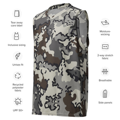 Alaska Chocolate Chip Tundra CAMO unisex basketball jersey - Basketball Jerseys