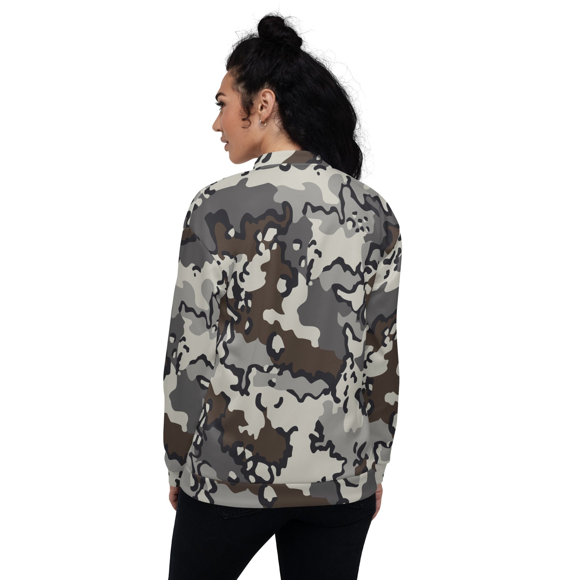 Alaska Chocolate Chip Tundra CAMO Unisex Bomber Jacket - Jackets