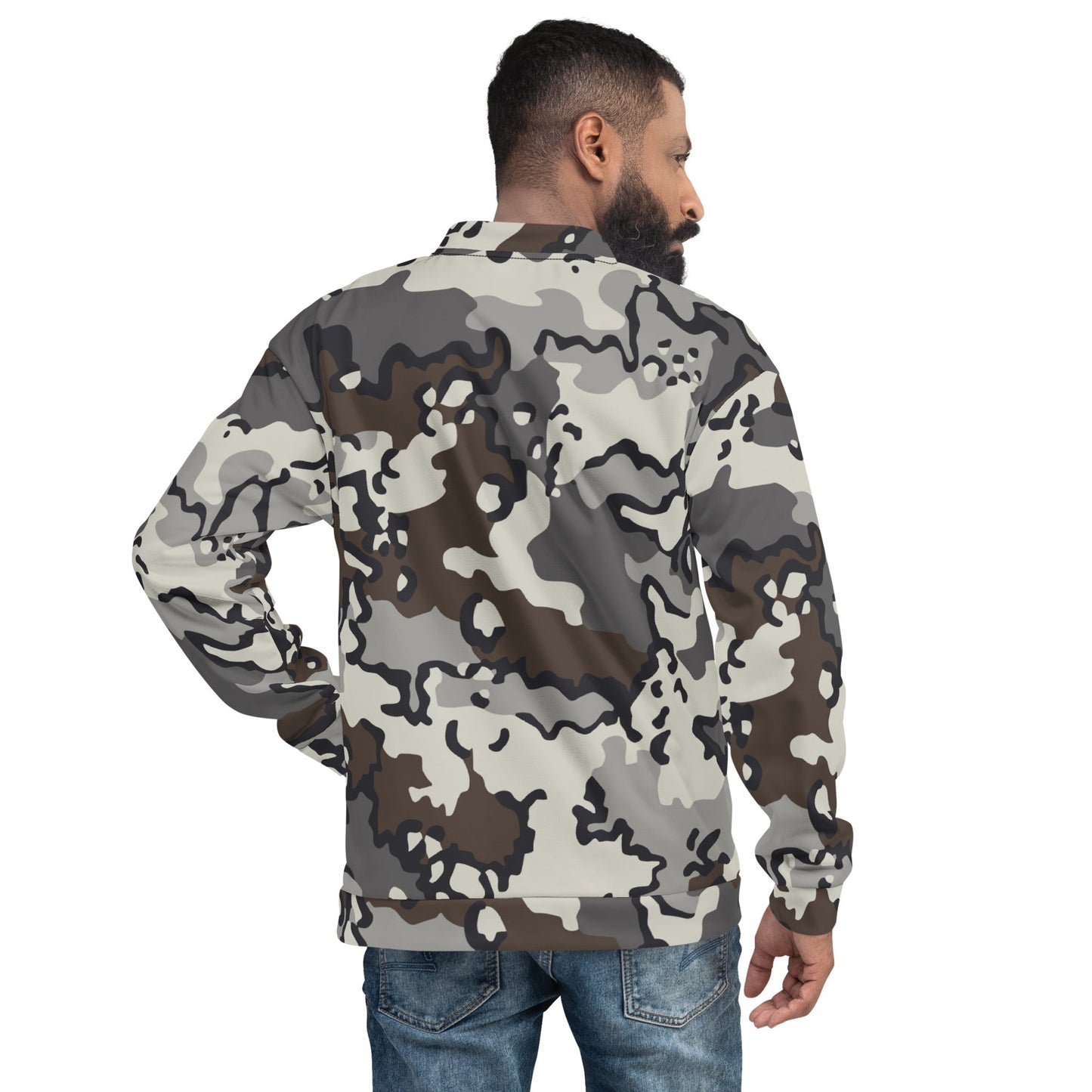 Alaska Chocolate Chip Tundra CAMO Unisex Bomber Jacket - Jackets