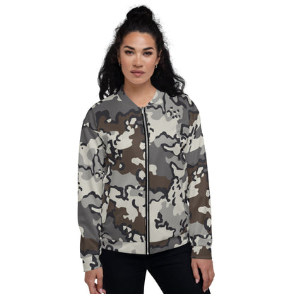 Alaska Chocolate Chip Tundra CAMO Unisex Bomber Jacket - Jackets