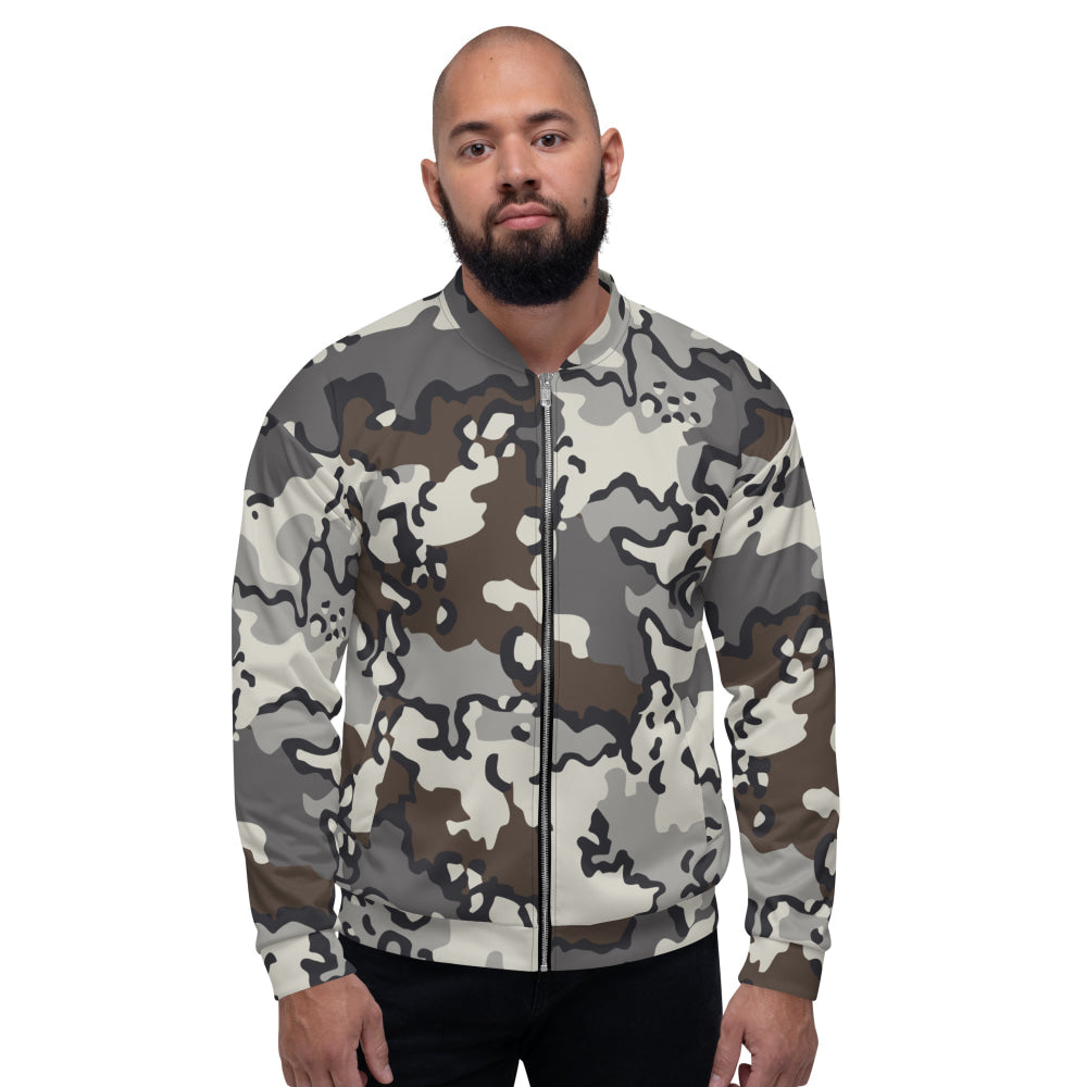 Alaska Chocolate Chip Tundra CAMO Unisex Bomber Jacket