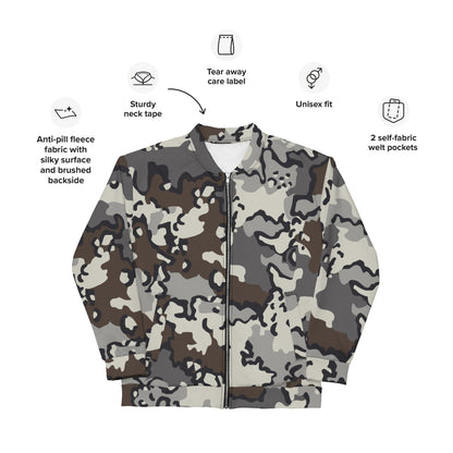 Alaska Chocolate Chip Tundra CAMO Unisex Bomber Jacket