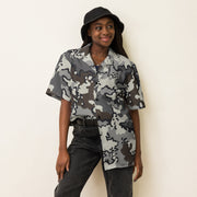 Alaska Chocolate Chip Tundra CAMO Unisex Short-Sleeve Button Shirt - Button-Up