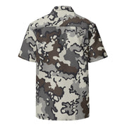 Alaska Chocolate Chip Tundra CAMO Unisex Short-Sleeve Button Shirt - Button-Up