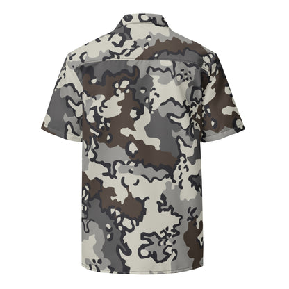Alaska Chocolate Chip Tundra CAMO Unisex button shirt - Button Shirts