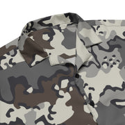 Alaska Chocolate Chip Tundra CAMO Unisex Short-Sleeve Button Shirt - Button-Up