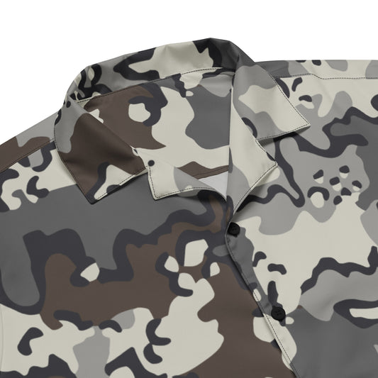 Alaska Chocolate Chip Tundra CAMO Unisex button shirt - Button Shirts