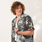 Alaska Chocolate Chip Tundra CAMO Unisex Short-Sleeve Button Shirt - Button-Up