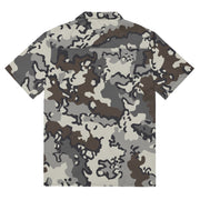 Alaska Chocolate Chip Tundra CAMO Unisex Short-Sleeve Button Shirt - Button-Up