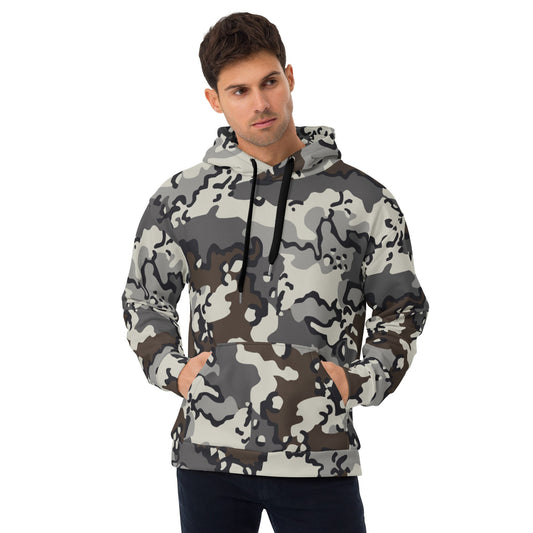 Alaska Chocolate Chip Tundra CAMO Unisex Hoodie - 2XS - Hoodies