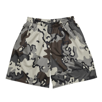 Alaska Chocolate Chip Tundra CAMO Unisex mesh shorts - 2XS - Mesh Shorts