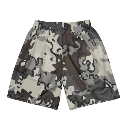 Alaska Chocolate Chip Tundra CAMO Unisex mesh shorts - Mesh Shorts