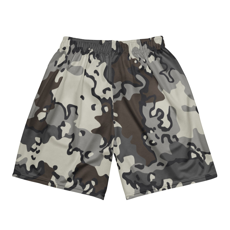 Alaska Chocolate Chip Tundra CAMO Unisex Mesh Shorts
