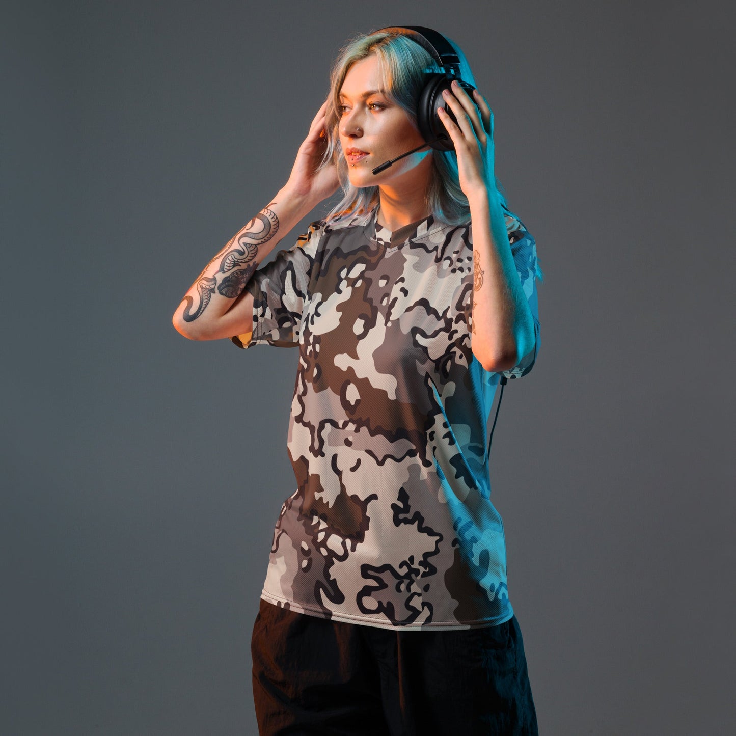 Alaska Chocolate Chip Tundra CAMO unisex sports jersey - Sports Jerseys