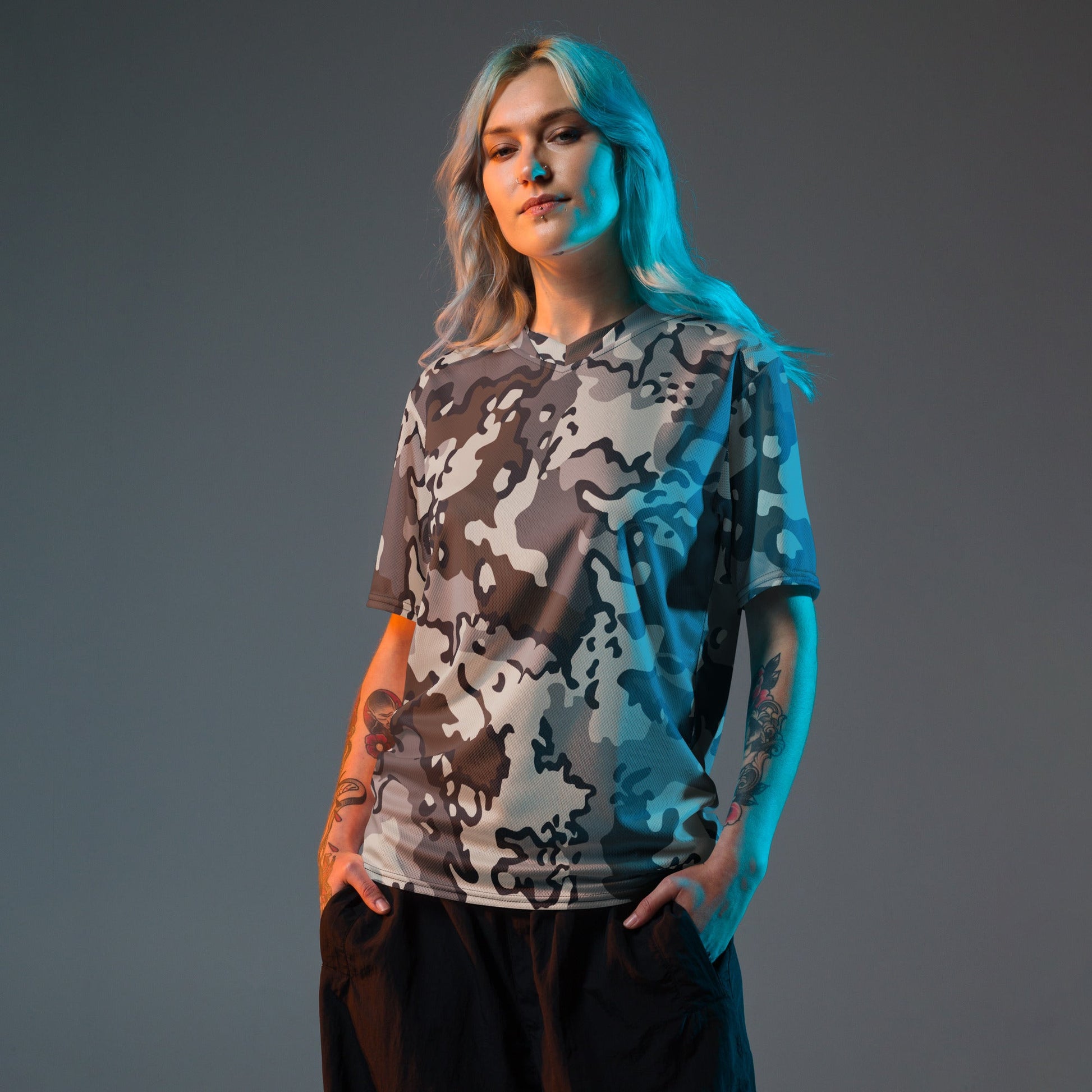 Alaska Chocolate Chip Tundra CAMO unisex sports jersey - Sports Jerseys