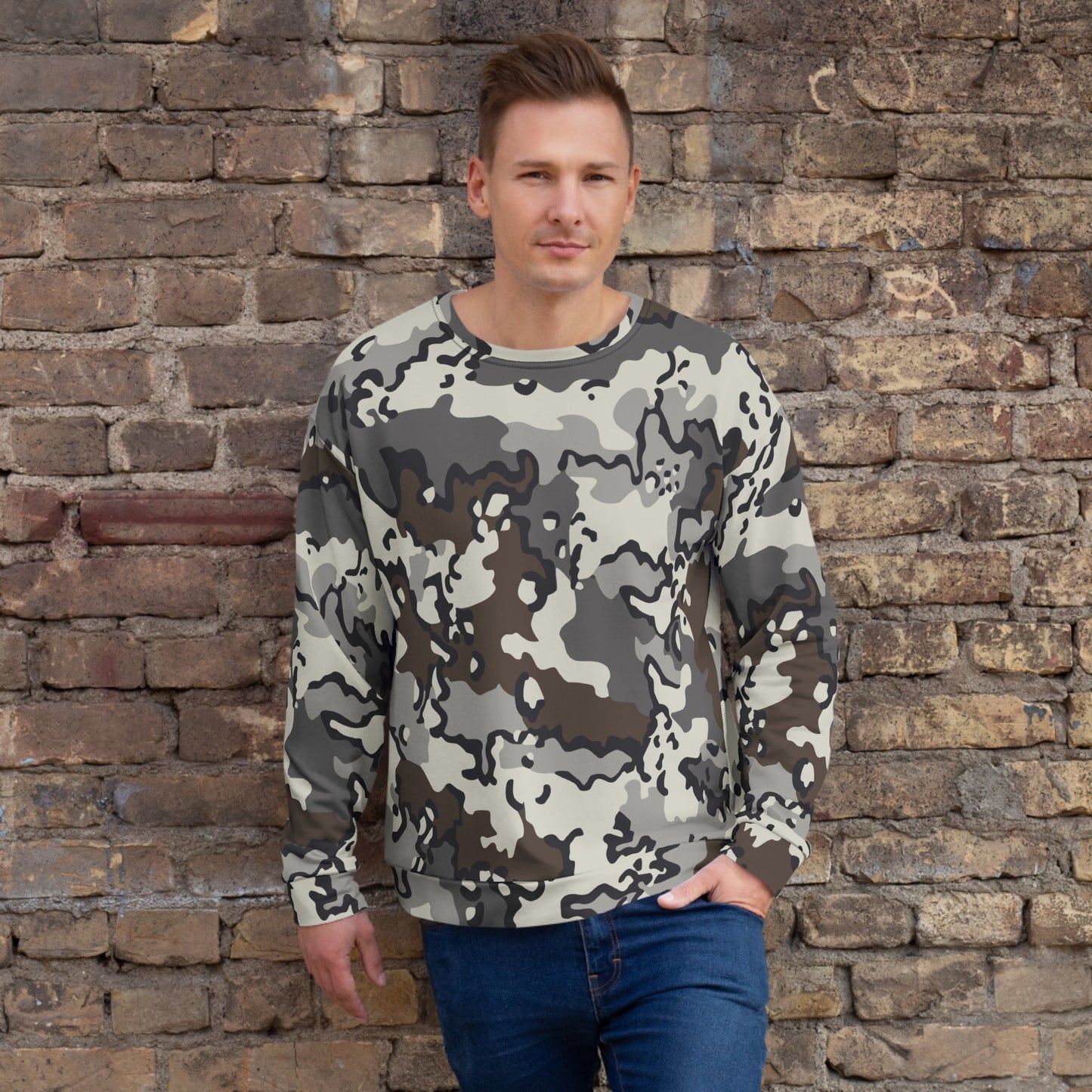 Alaska Chocolate Chip Tundra CAMO Unisex Sweatshirt - 2XS - Sweatshirts