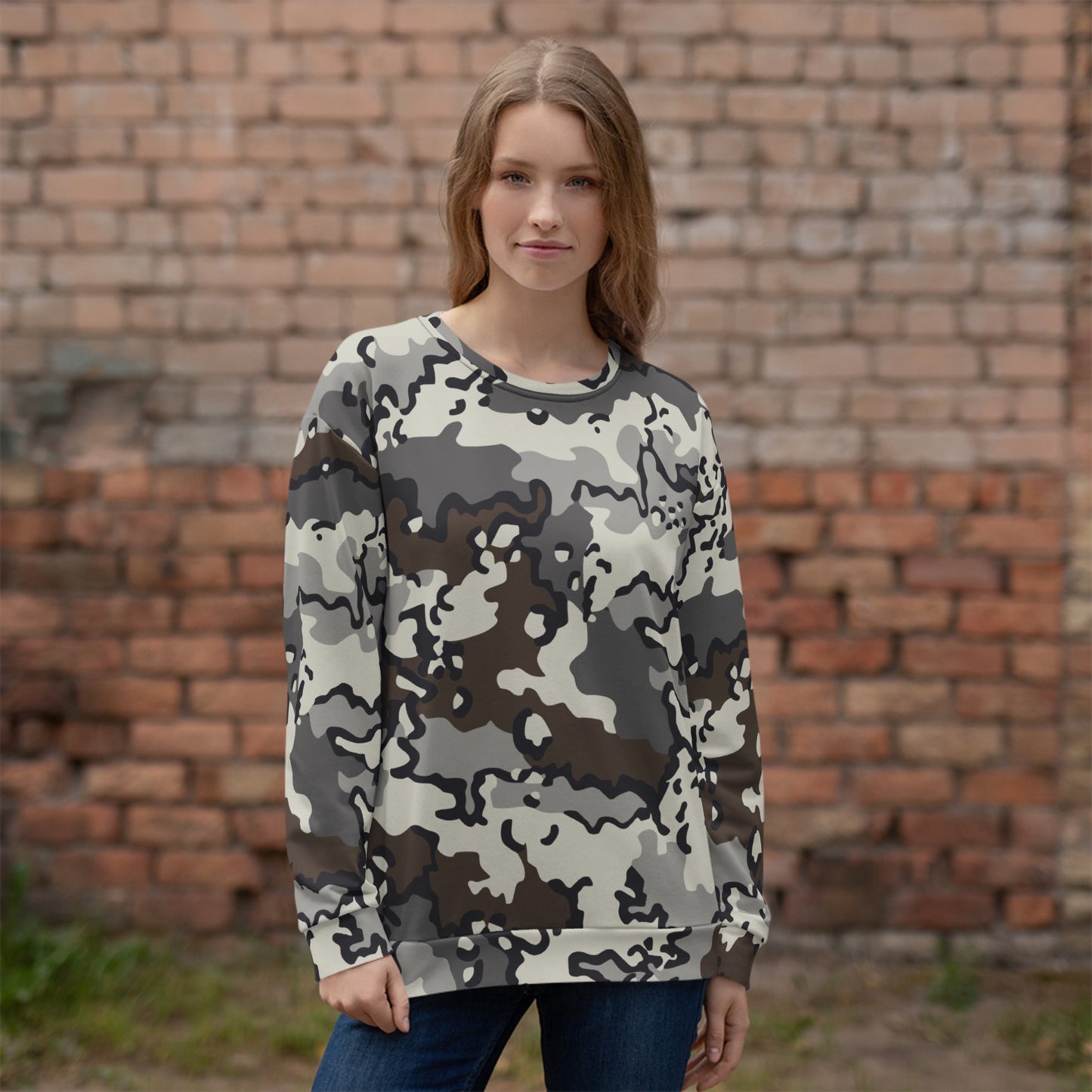 Alaska Chocolate Chip Tundra CAMO Unisex Sweatshirt - Sweatshirts