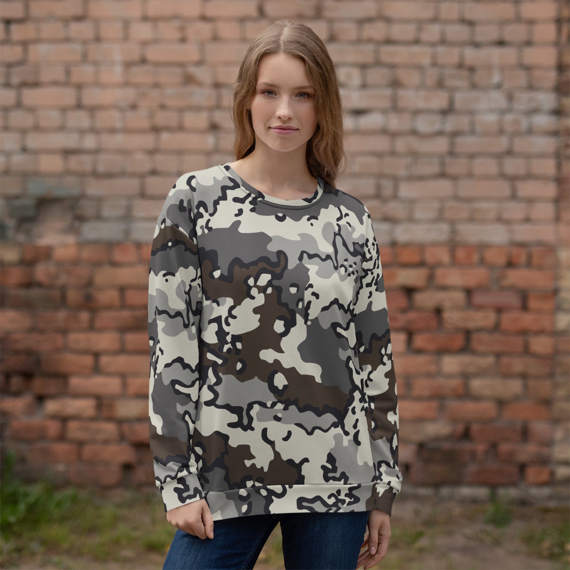 Alaska Chocolate Chip Tundra CAMO Unisex Sweatshirt - Sweatshirts