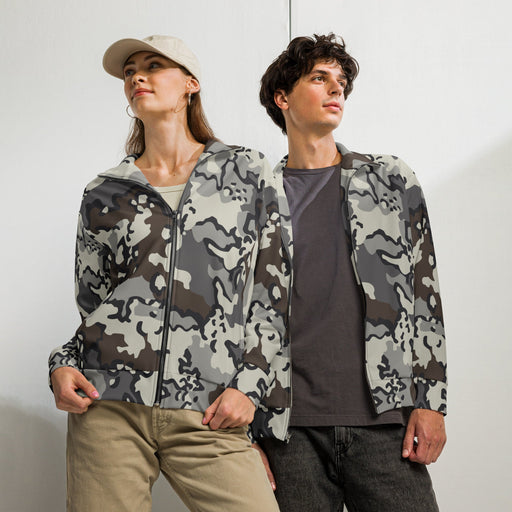 Alaska Chocolate Chip Tundra CAMO Unisex Track Jacket - 2XS