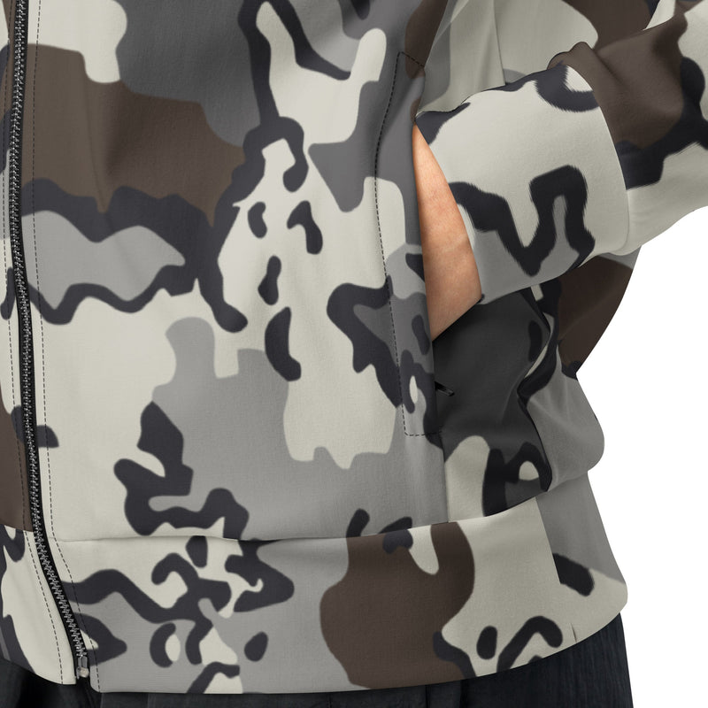 Alaska Chocolate Chip Tundra CAMO Unisex Track Jacket