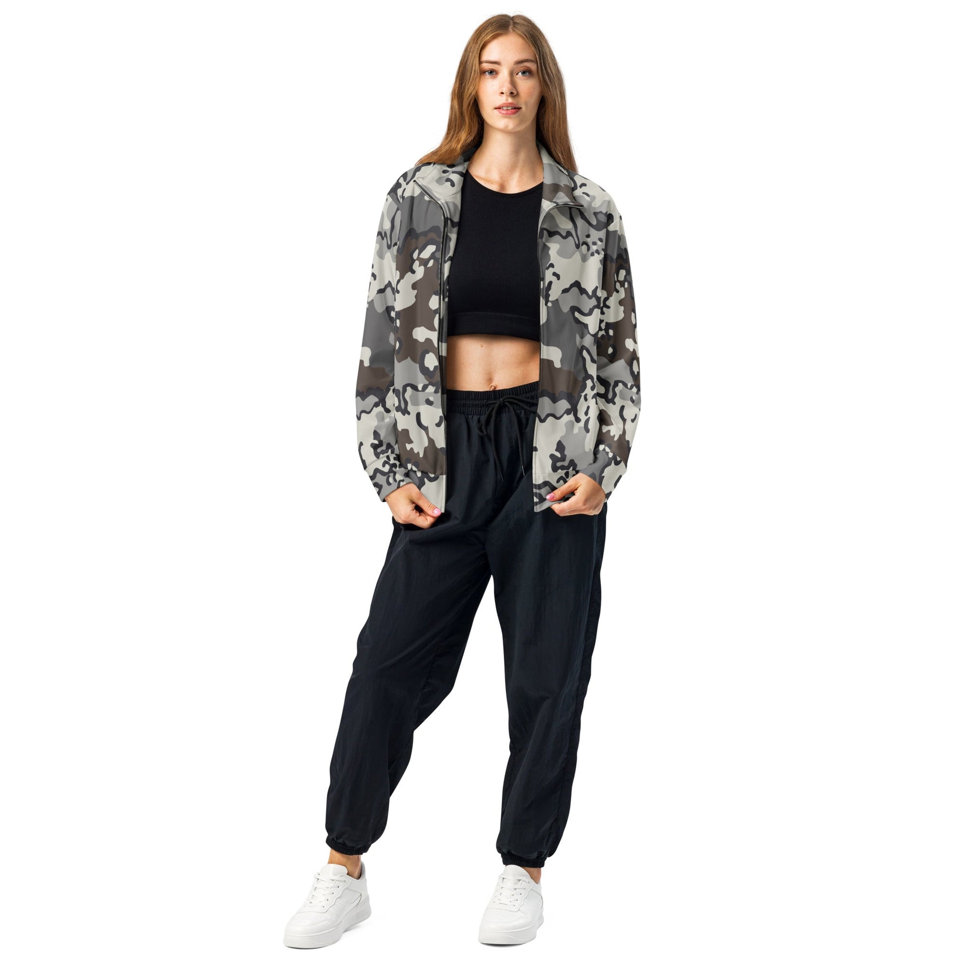 Alaska Chocolate Chip Tundra CAMO Unisex track jacket - Track Jackets