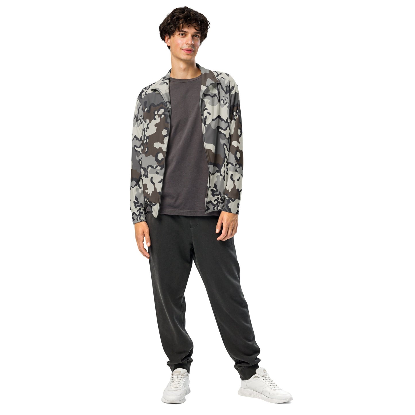 Alaska Chocolate Chip Tundra CAMO Unisex track jacket - Track Jackets