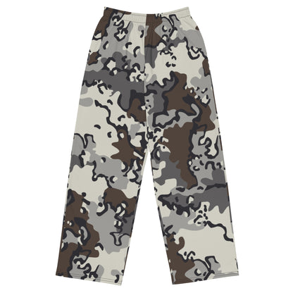 Alaska Chocolate Chip Tundra CAMO unisex wide-leg pants - 2XS - Wide-leg Pants