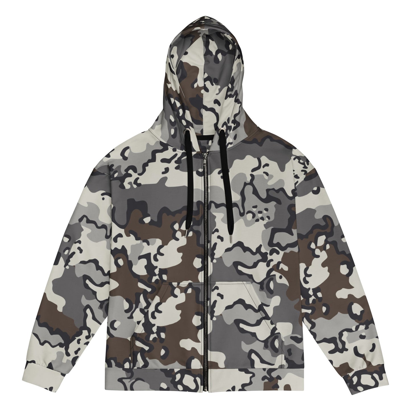 Alaska Chocolate Chip Tundra CAMO Unisex zip hoodie - 2XS - Zip Hoodies