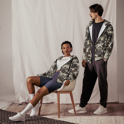 Alaska Chocolate Chip Tundra CAMO Unisex zip hoodie - Zip Hoodies